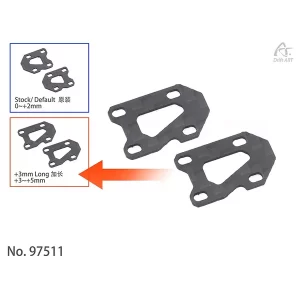 97511-da3-3mm-rear-arms-long-plates-2-pcs